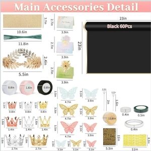 260 Pcs Flower Bouquet Wrapping Paper for Bouquets Waterproof Floral Wrapping